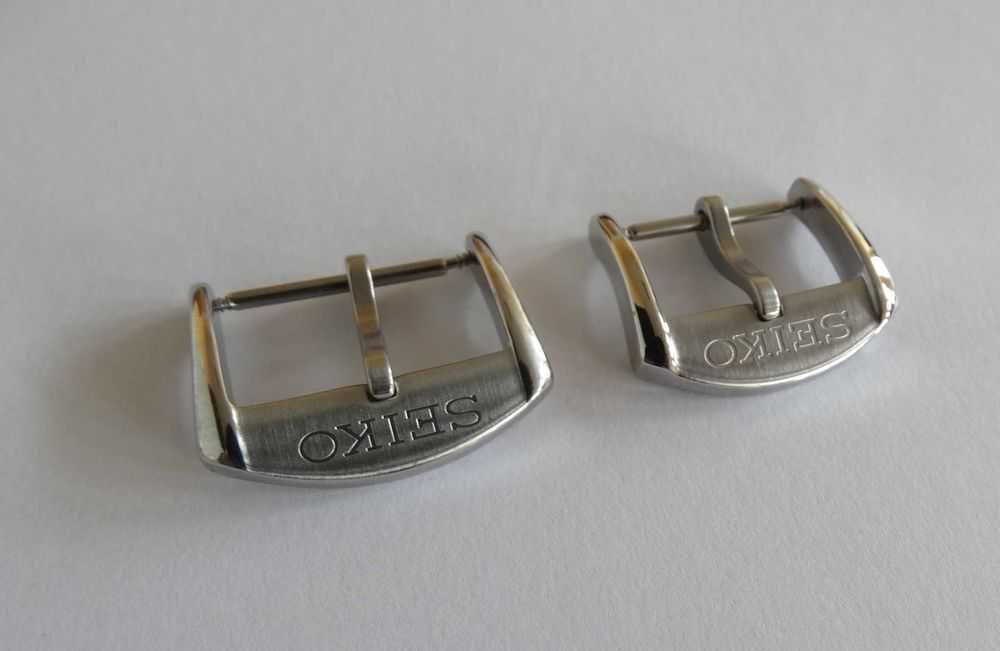 Zapięcie do paska klamra 18mm 20mm do zegarka Seiko srebrna