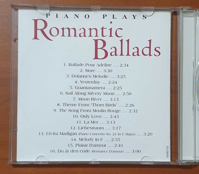 CD - Piano Plays - Romantic Ballads