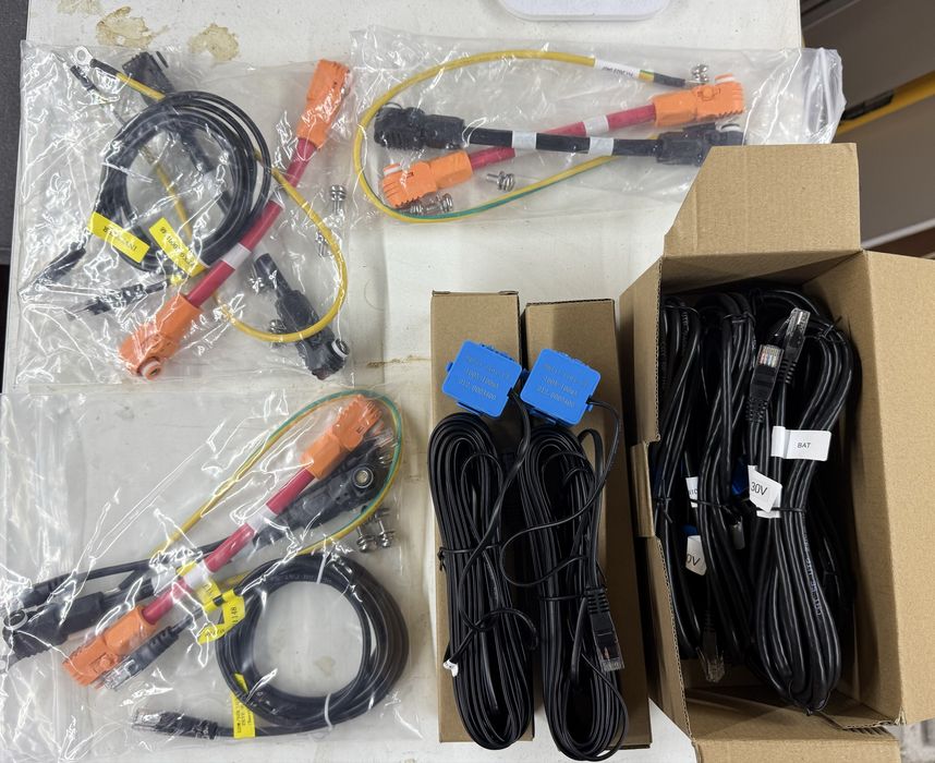 Нові кабелі для батарейного зʼєднання для Deye, Dyness, Pylontech 23cм