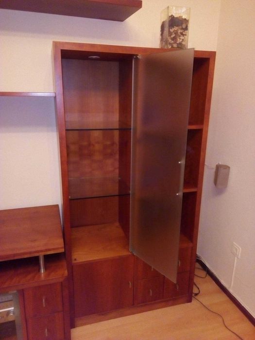 Estante sala de estar cerejeira