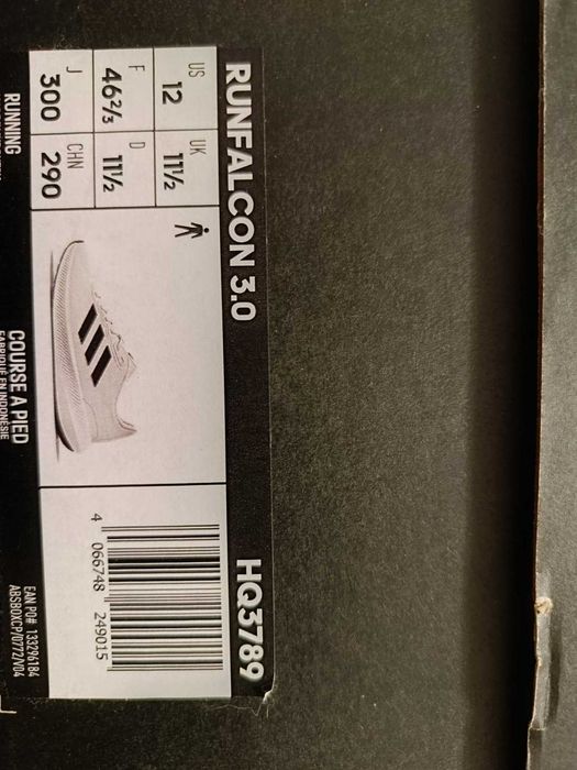 Чоловічі кросівки Adidas Runfalcon 3.0  46.5  (30см. устілка)