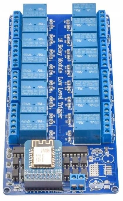 Moduł 16 przekaźników z WiFi ESP8266 5V
