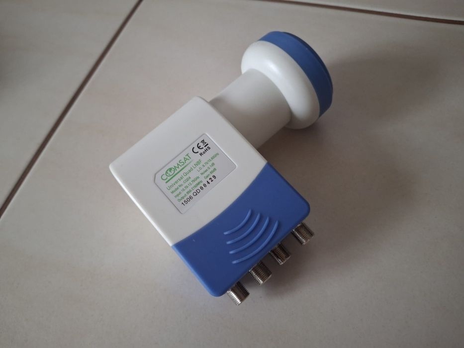 Konwerter Universal Quad LNBF CQD 4 0.1 dB COMSAT nowy