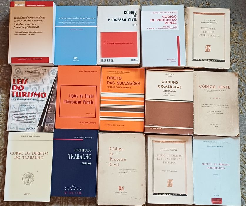 Direito Vários Livros antigos Alguns Raros