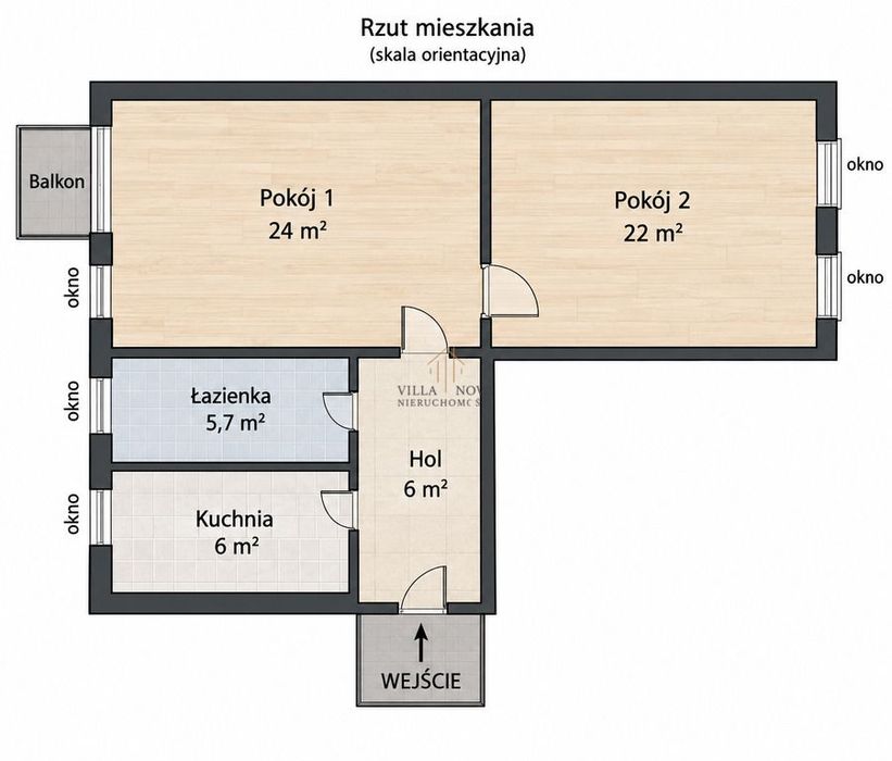 ok.SkyTower OKAZJA CENOWA/Kamienica/Balkon/70m2
