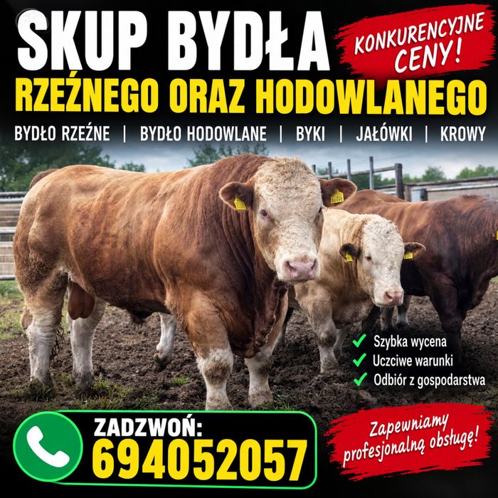 Skup i ubój zwierząt rzeznych oraz hodowlanych