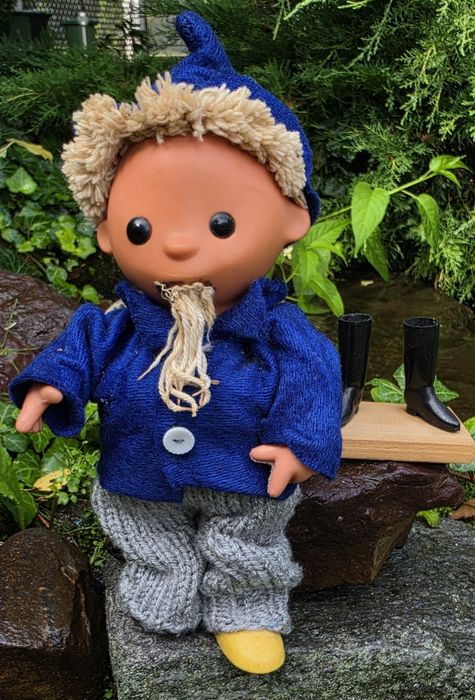 Lalka figurka vintage PRL Piaskowy Dziadek Sandman lata 60