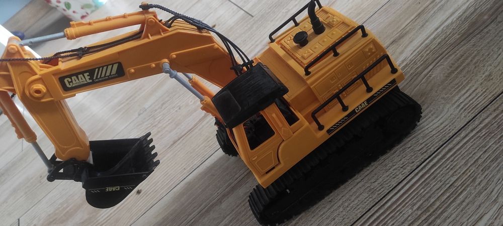 Solidna Koparka na gąsienicach efekt Dym Dźwięk Światło LED