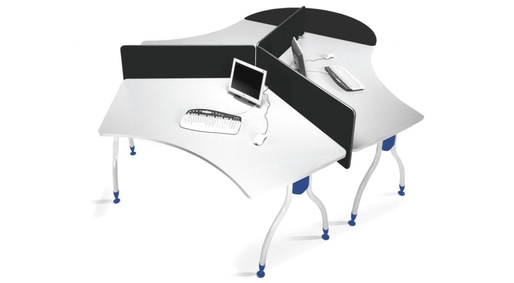Mesa de reuniões 190x90 4 pés