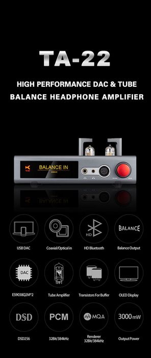 xDuoo TA-22 | 3000 мВт | DAC+AMP