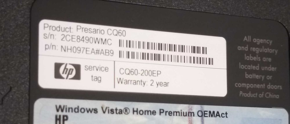 HP Compaq Laptop + Mouse and Keyboard64585406061955122