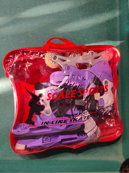 Роликові ковзани Scale Sport 31-34 розмір. Вік до 8 років +захист