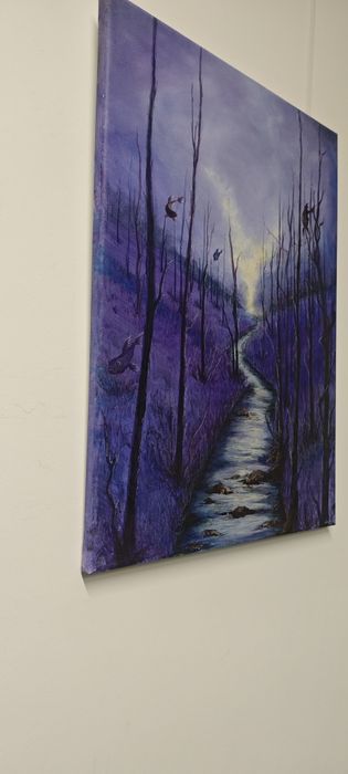 Obrazy akrylowy na płótnie naciągniętym na blejtram 70x50cm . M.L