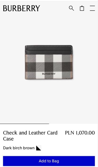 Burberry etui na karty | nowe | oryginał | prezent