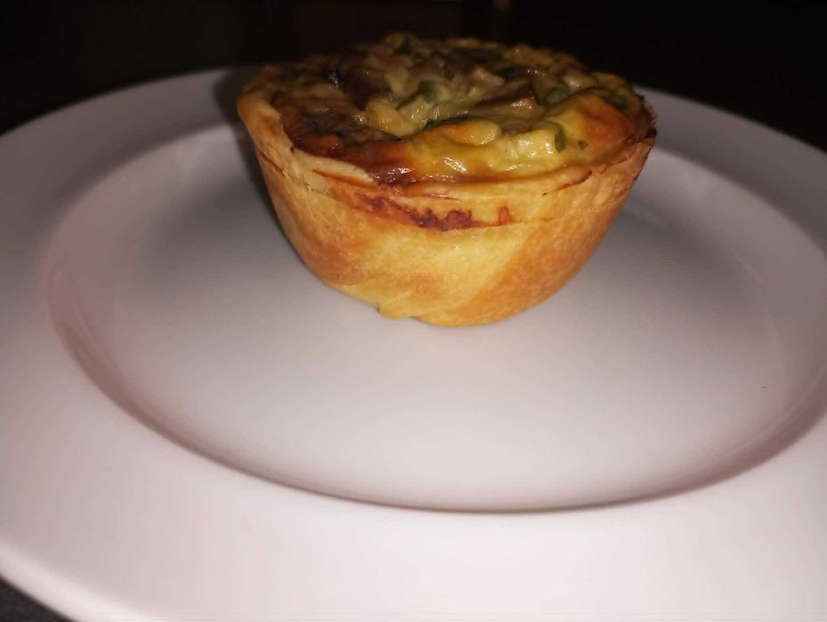 Quiche Artesanal de Cogumelos e Natas