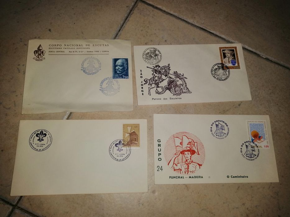 Envelopes antigos CTT Escutismo