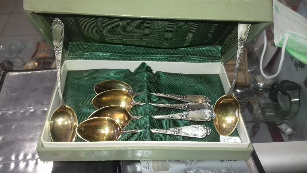 Срібло столове мельхіор ложки вилки нож