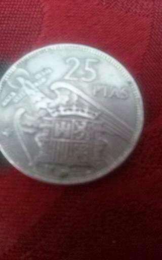 moeda de 25 pesetas de 1957 - Franco