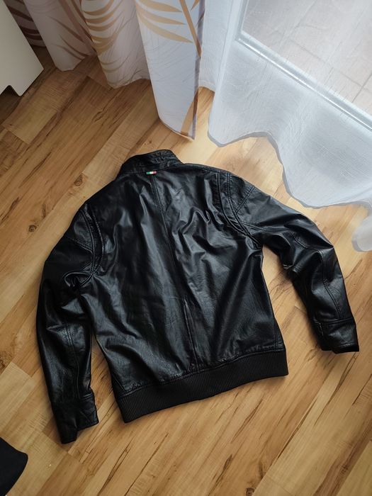 Kurtka męska Puma Ferrari - 100% Skóra Naturalna  r. L / Stan Idealny!