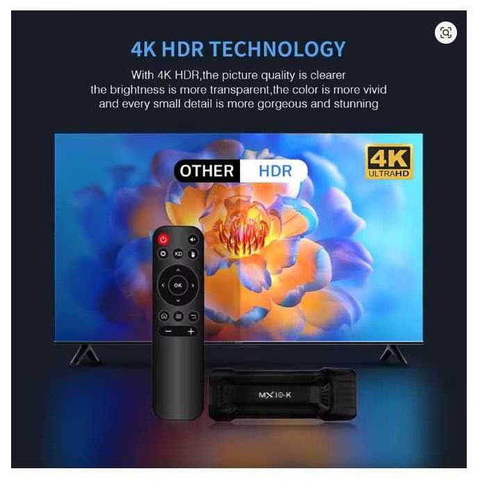 MX10-K STICK ANDROID 14 TV 64GB 4 RAM IPTV + COMANDO