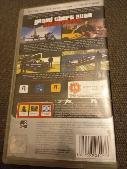Caixa Gta Liberty City Stories Psp