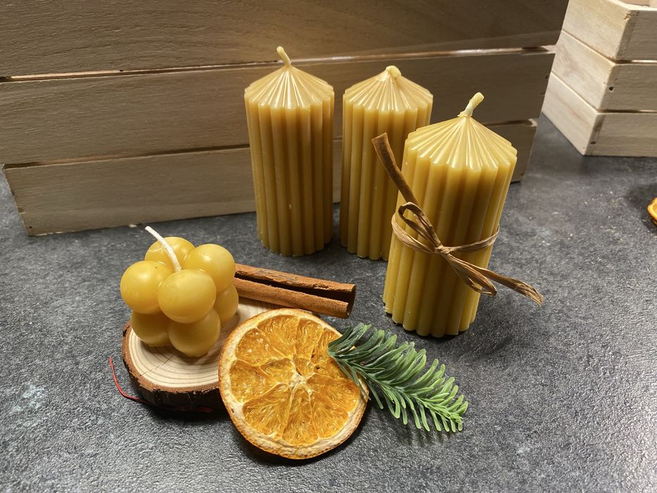 Świece z wosku pszczelego