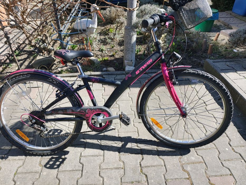 Rower Decathlon Btwin poply 500 dla dziecka  dziewczynki