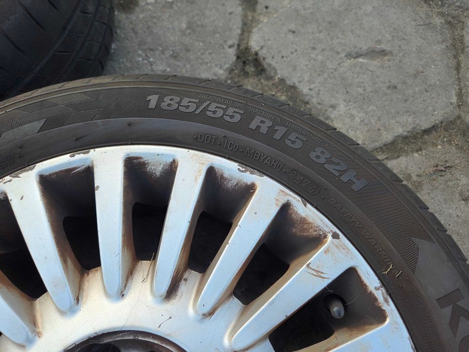 Fiat 500 alufelgi koła z oponami lato 24r 185/55 R15