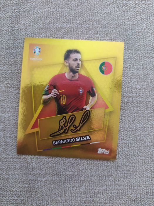 Złota naklejka euro 2024 topps por sp