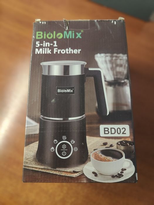 Електричний індукційний спінювач молока Biolomix 5-в-1