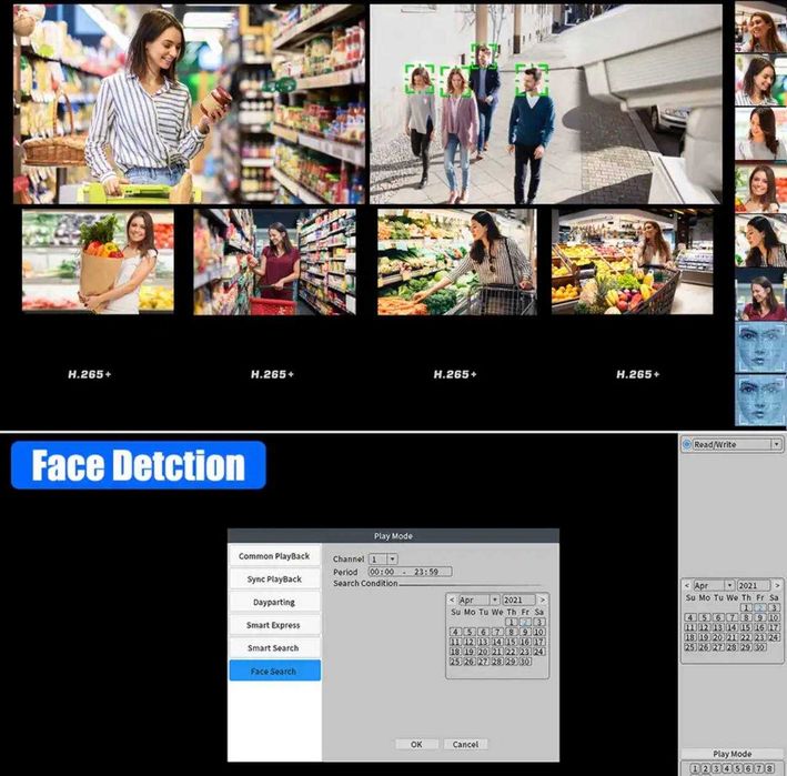 Акція! Система відеонагляду 4 камери IP 4K 8МП POE Usafeqlo