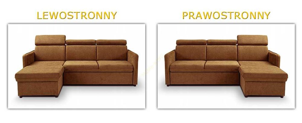 Narożnik rozkładany REAL 217 cm, Funkcja spania, ,Pojemnik, Producent