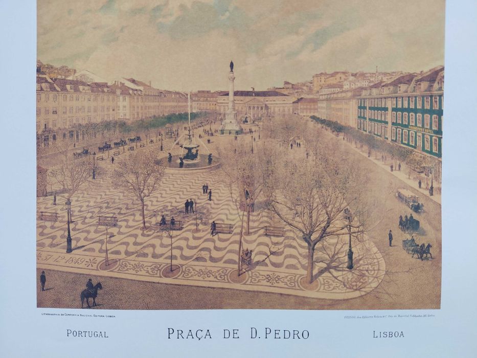 Serigrafia Antiga do Rossio para Quadro