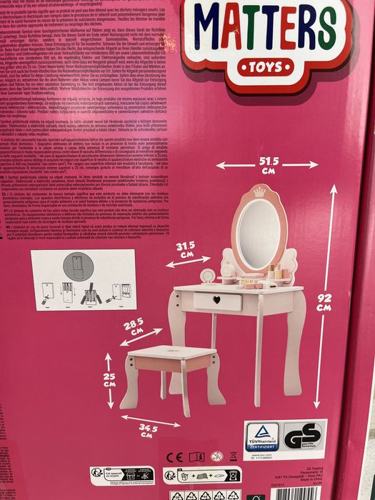 Дитяча дерев’яна туалетка трюмо minimatters