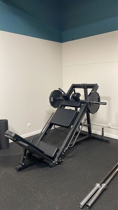 Leg press com pesos livres