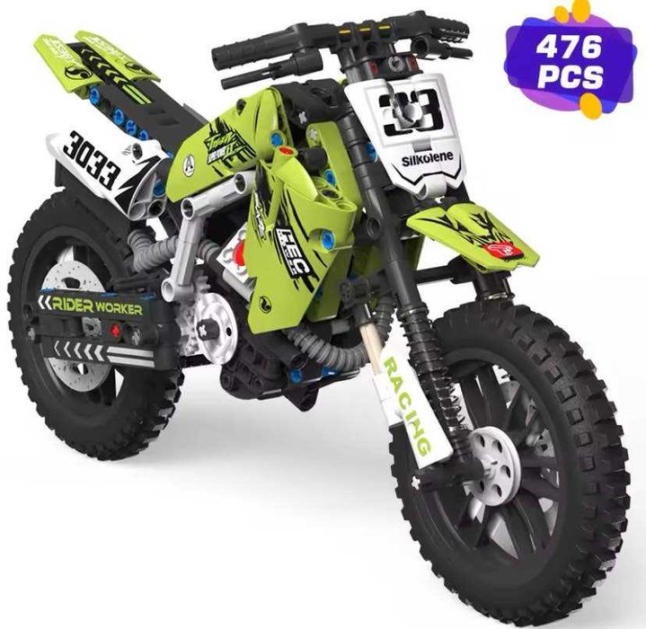 Klocki wzór LEGO CROSS Autko Motocykl Motor Hit Kross Prezent