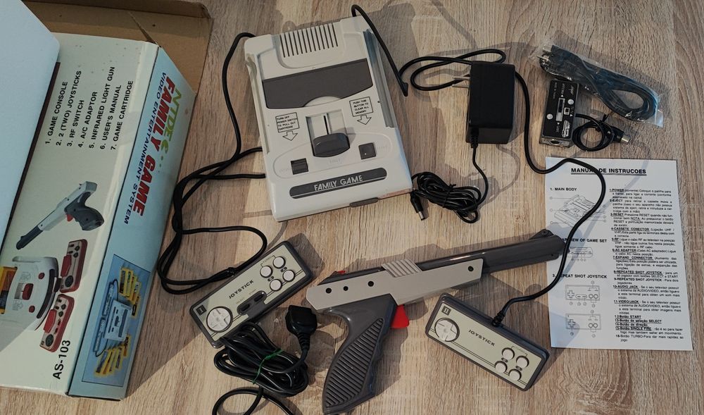 Consola Retro NTDEC Family Game AS-103 (Anos 90) CIB Impecável + Jogos Memória