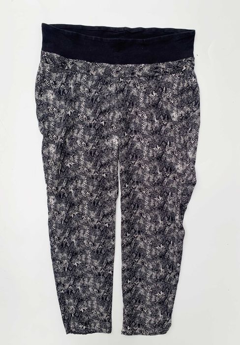 Spodnie H&M Mama XL 42 Skóra Węża Ciążowe Eleganckie