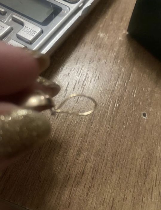 Серьги 585 проба полусферы золото