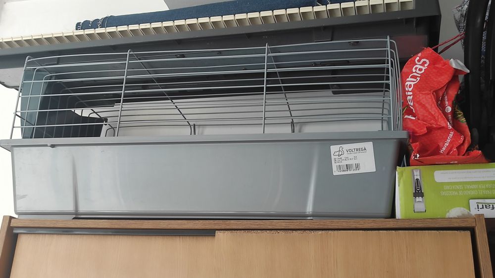 Gaiola para roedores, nova, cinza