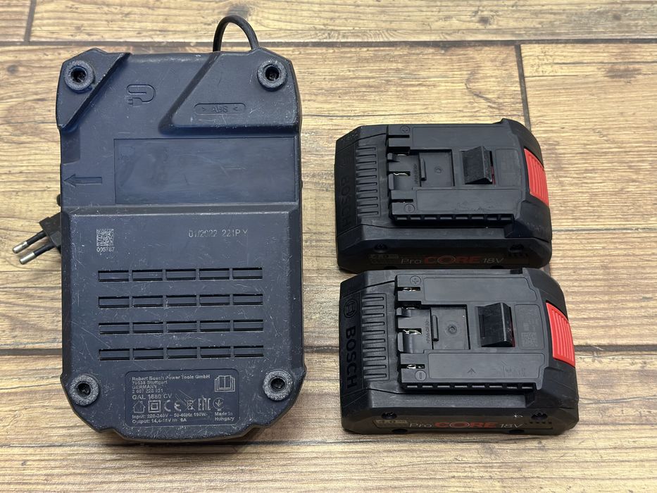 2x Bateria, akumulator 4AH ProCore 2022r. | ładowarka GAL 1880CV BOSCH