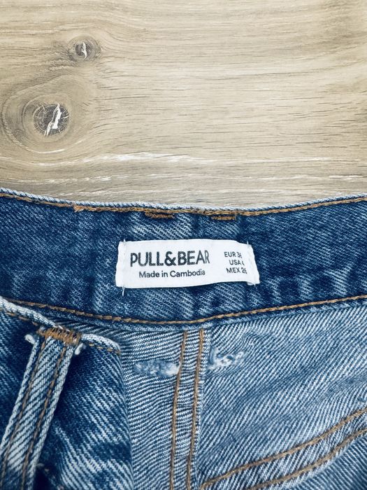 Spodnie jeansy dżisny wysoki stan Pull&Bear
