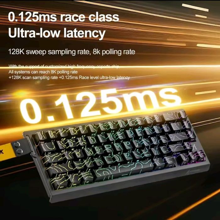 Teclado magnético attack shark x68HE