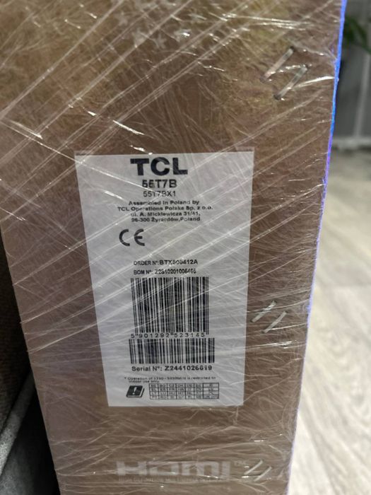 Продам телевізор QLed 4K HDR TCL 55 T7B