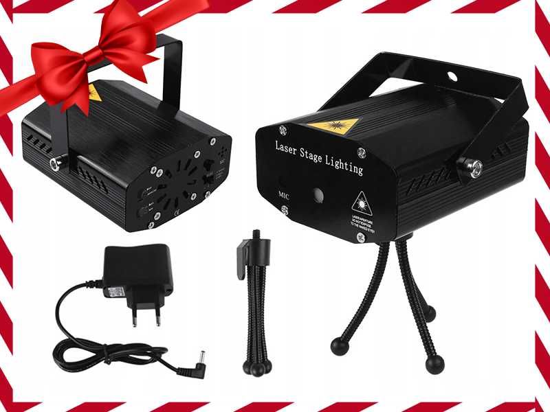 Nowoczesny LASER Projektor Disco Dyskotekowy Lampa 3D LED (OKAZJA)