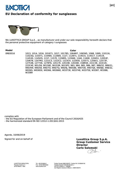 Rayban Clubmaster RB3016 Polarized