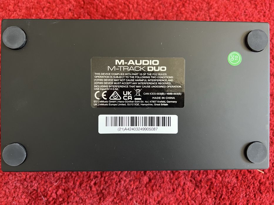M-Audio M-Track DUO USB - analog interface