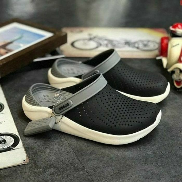 Крокси LiteRide Crocs Black Slate Grey