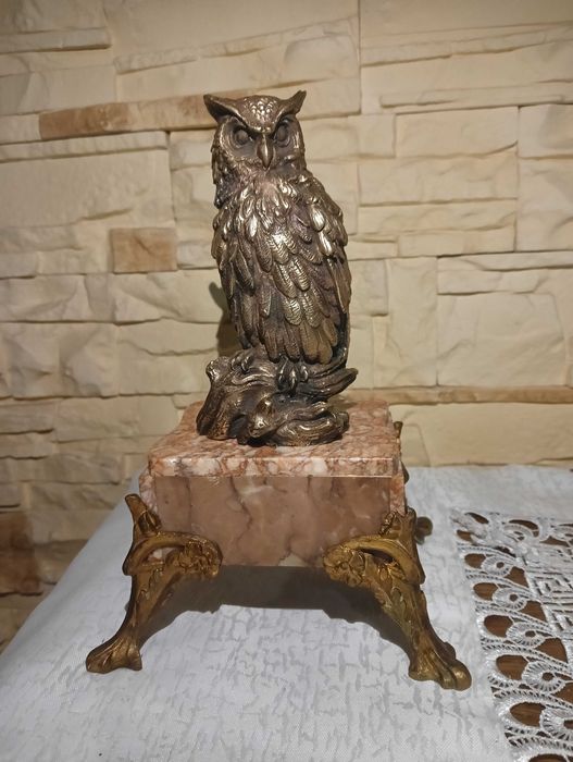 figurka sowa antyczna
