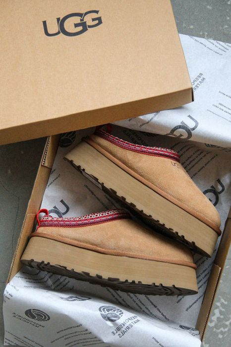 ПРЕМʼЄРА! UGG Tazz Slipper Platform «Chestnut» 36 37 38 39 40 уггі таз